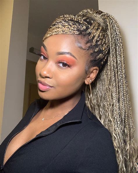 cute hairstyles for box braids|25 Ways to Style Box Braids